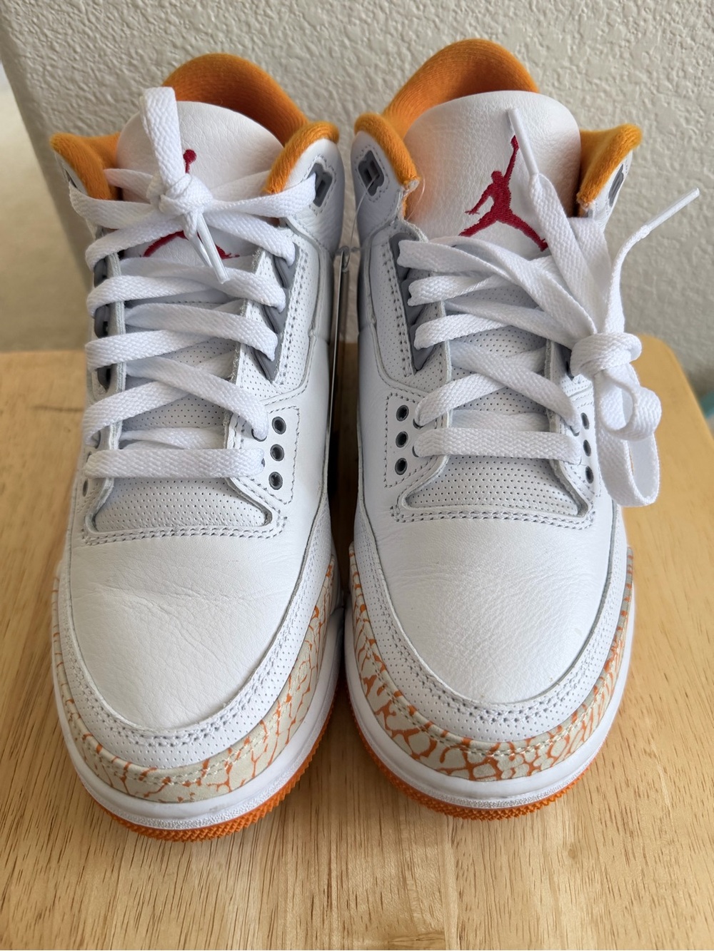 Jordan White Orange Red Women’s Sneakers